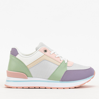 Pantofi sport multicolori de dama cu sclipici Berilan - Incaltaminte