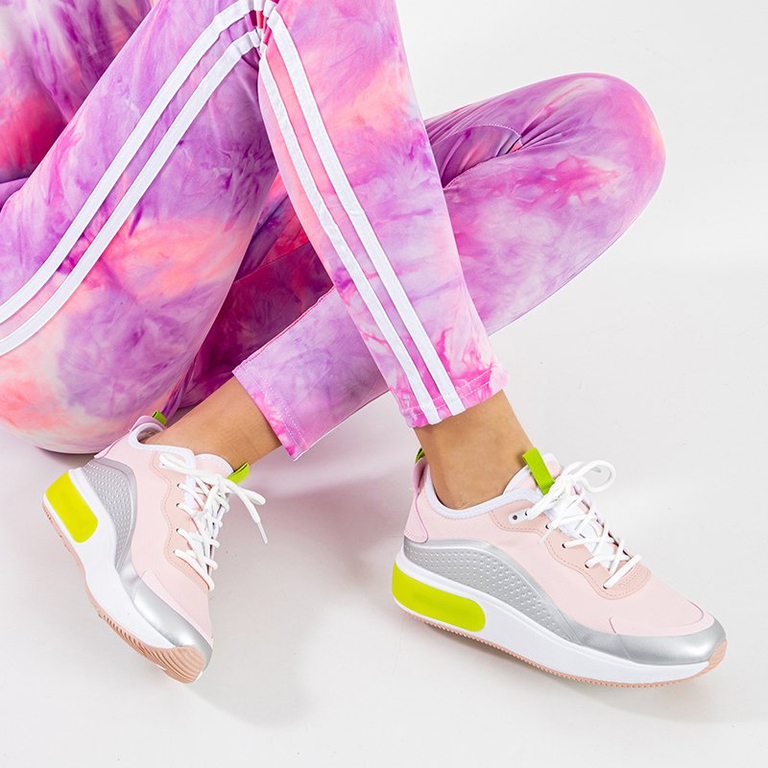 OUTLET Pantofi sport dama roz si gri Tituana - Incaltaminte