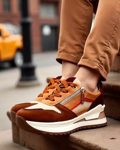 Royalfashion Pantofi sport pentru femei cu toc ascuns Bessase