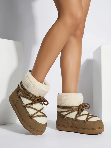 Cizme de zăpadă de damă cu blană Uvella