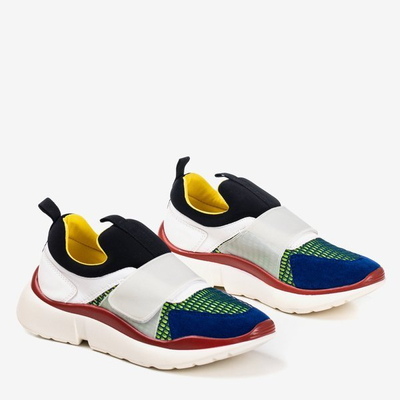 Încălțăminte sport gri cu inserții Mendora colorate - Încălțăminte