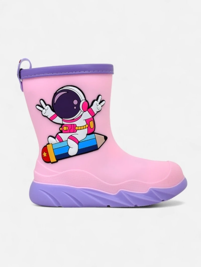 Cizme de ploaie pentru copii Royalfashion cu astronaut Cosmos
