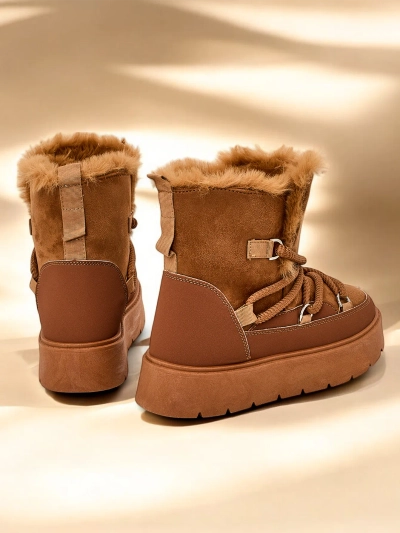Bocanci de zapada cu sireturi pentru femei Royalfashion Liloz