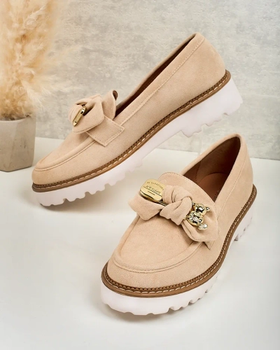 Royalfashion Mocasini de damă cu fundiță Ezizer
