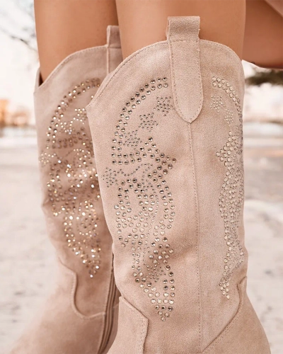 Royalfashion Cizme de cowboy cu toc Kellib pentru femei