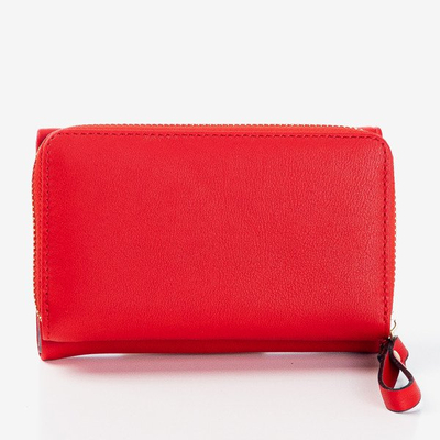 Mały czerwony portfel damski - Portfel