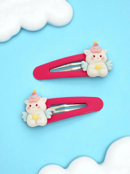 Agrafe de păr colorate Angelicornia