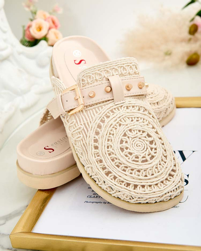 Royalfashion Flip-flops de damă cu broderie Leronip