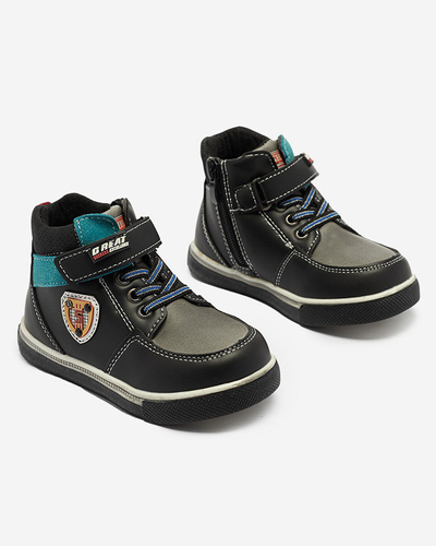 Cizme negre pentru băieți Wiasio- Footwear