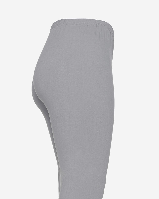 Jambiere de damă gri din bambus PLUS SIZE - Îmbrăcăminte