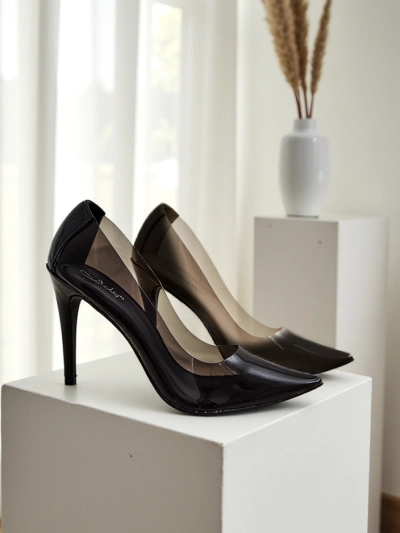 Royalfashion Stiletto-uri transparente pentru femei Selqoa