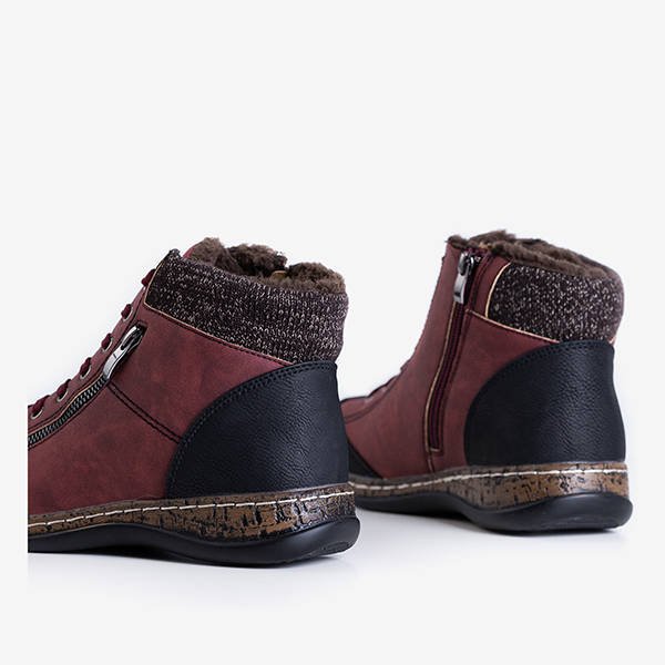 Cizme de damă izolate maro Flims - Pantofi