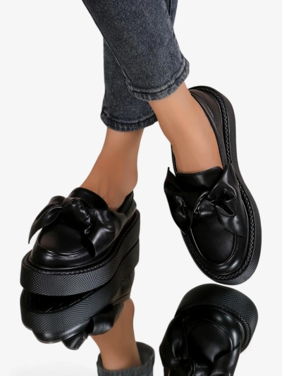 Royalfashion Mocasi elegante pentru femei cu funda Ortto