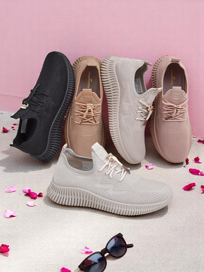 Royalfashion pantofi sport slip-on pentru femei, din material textil Royaletta