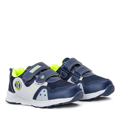 Granatowe chłopięce buty sportowe Pinnati - Obuwie