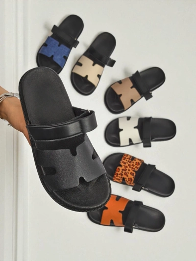 Royalfashion Papuci de damă din piele ecologică FlexiComfi
