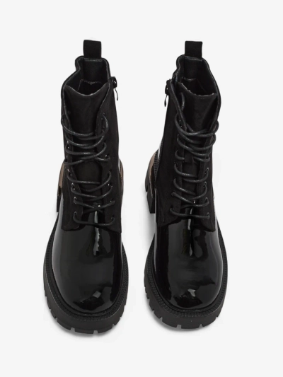 Botine Dama piele eco si piele intoarsa eco Lalunes