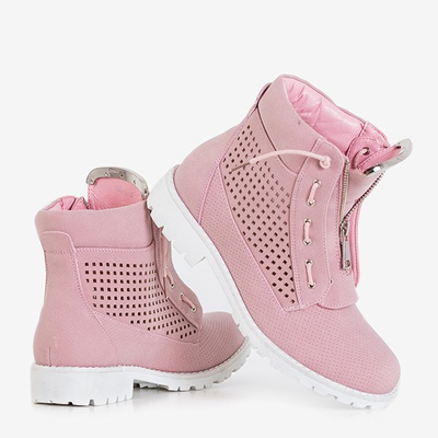 Ghete de drumeție ajurate pentru femei Ice Love roz - pantofi