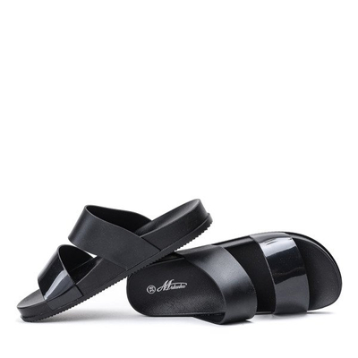 Gumowe klapki w kolorze czarnym Aquera - Obuwie