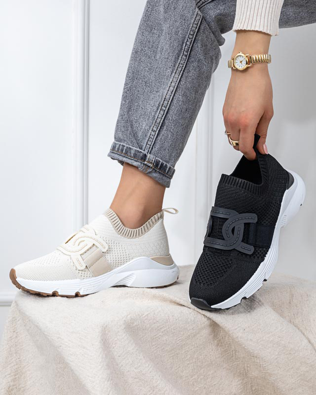 Pantofi sport slip-on dama negri Neristo - Incaltaminte