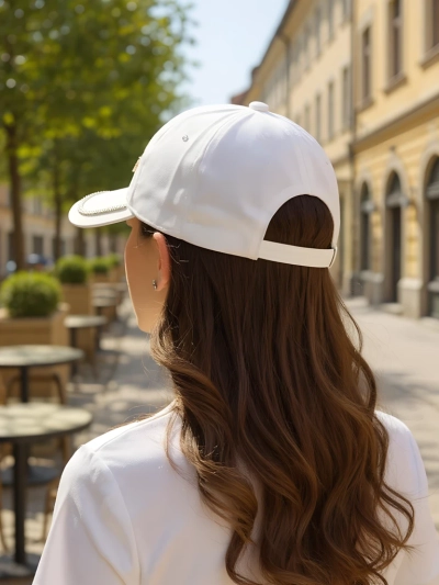 Royalfashion Șapcă cu pietre strălucitoare Heart Spark
