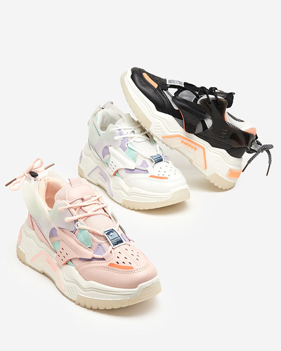 OUTLET Pantofi sport dama, adidasi in alb si mov Xillop - Incaltaminte