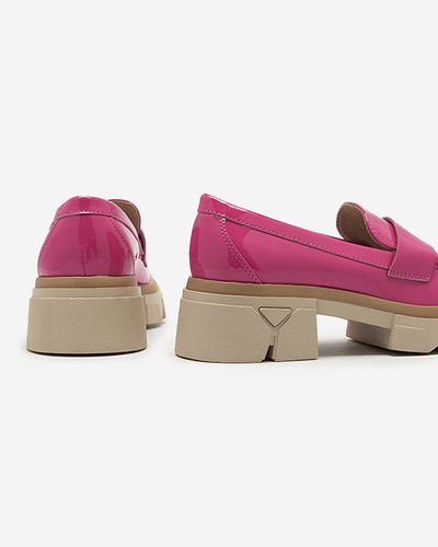 Royalfashion Mocasini fucsia lăcuită pentru femei Gelopa