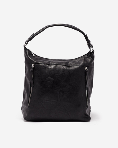 Royalfashion Geantă de mână mare pentru femei în negru