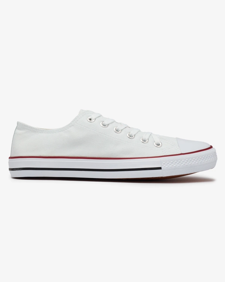 OUTLET Royalfashion Adidași cu șiret Ekileff alb pentru bărbați