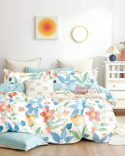 Royalfashion Lenjerie de pat cu flori 160x200 set de 3 piese