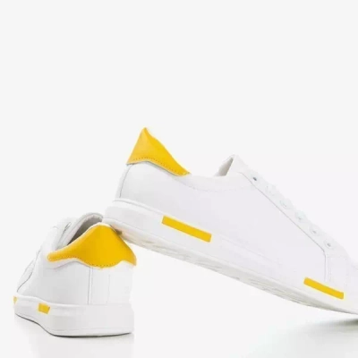 OUTLET Tenisi albi și galbeni Tanami pentru bărbați - Încălțăminte