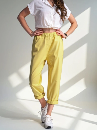 Pantaloni Royalfashion pentru femei din viscoză tip Harem
