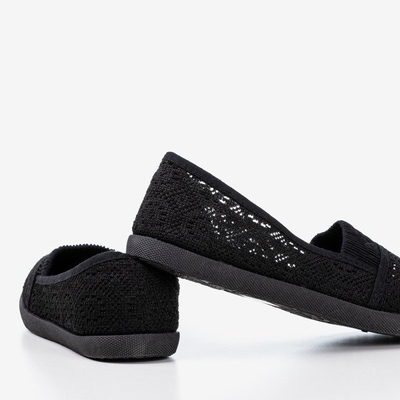 Ballerine dantelate negre Noremies - Încălțăminte