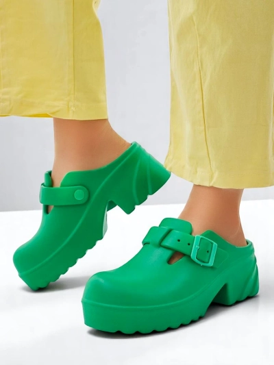 Sandale cu toc din cauciuc pentru femei Royalfashion Voxones