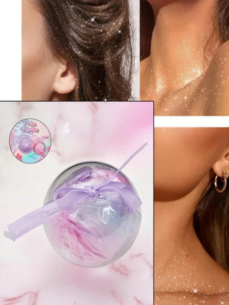 Iluminator pentru față sub formă de bilă moale și pufoasă