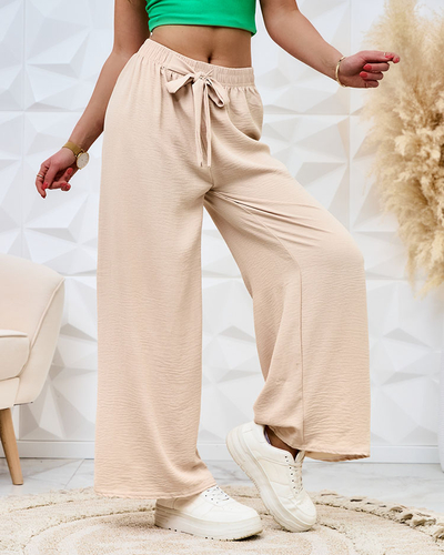 Royalfashion Pantaloni largi din țesătură pentru femei