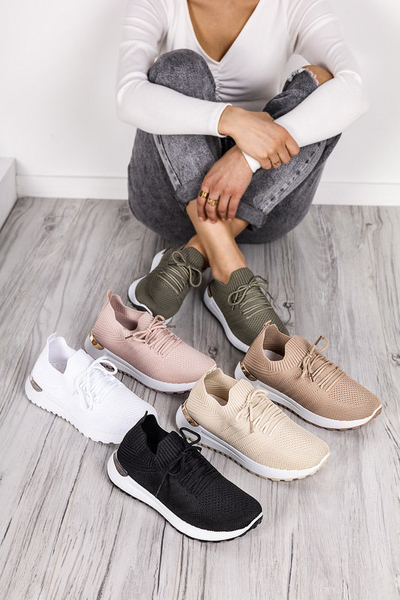 OUTLET Pantofi sport dama din material bej Erina - Incaltaminte