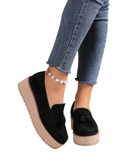 Mocasi de damă Royalfashion pe toc wedge Ogalda