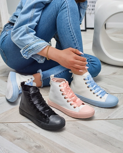 White-Pink Adidași sport pentru femei Macako- Footwear