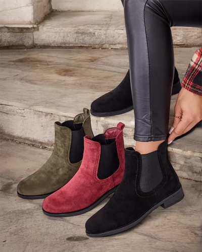 Royalfashion Cizme eco-suede Ataras pentru femei a'la sztyblettes