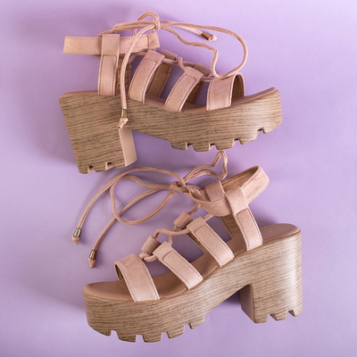 Sandale de culoare roz deschis pentru femei pe postul Tili - Încălțăminte