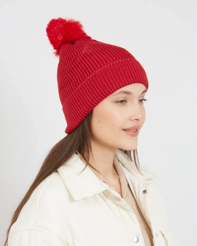 Palarie de iarna pentru femei Royalfashion cu Pom Pom