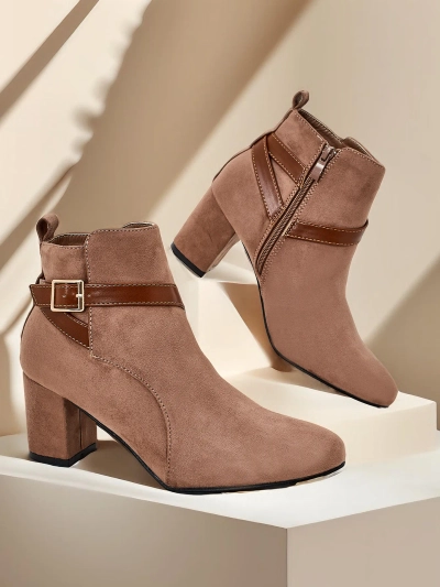 Ghete cu toc chunky pentru femei Royalfashion Eloron
