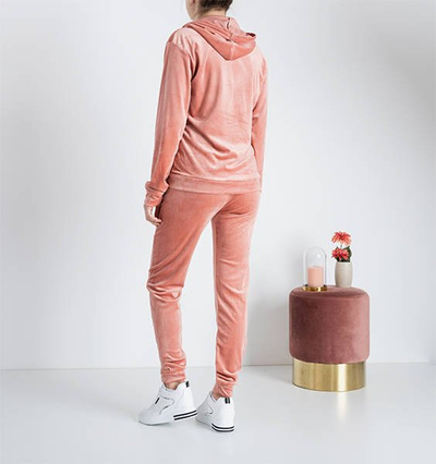 Set de trening pentru femei roz cu inscripția - Îmbrăcăminte