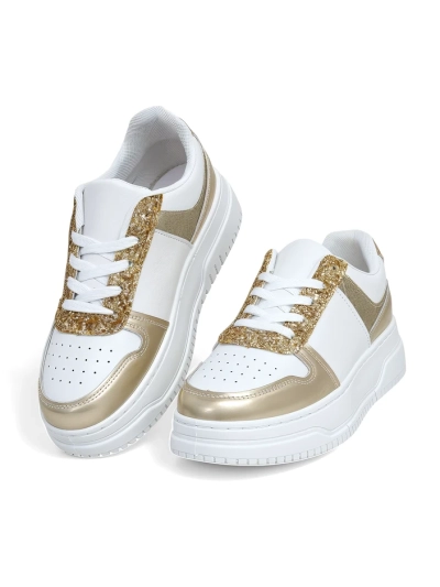 Royalfashion Adidași pentru Femei cu Sclipici Qisofi