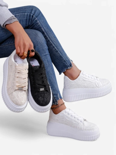 Royalfashion Adidași Sport pentru Femei cu Dantelă Coronna