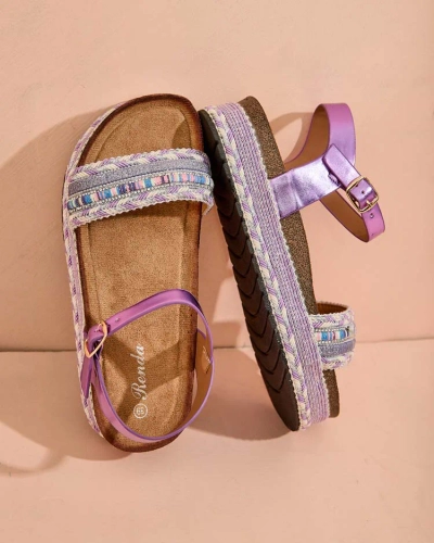 Royalfashion Sandale de Mussir Brodate pentru femei