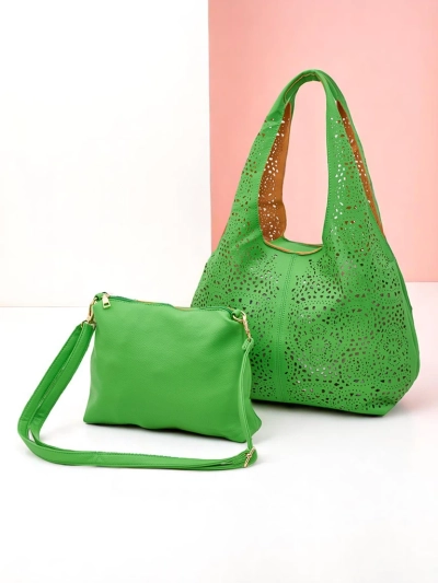 Royalfashion Geantă shopper mare din dantelă pentru femei Lira Lace