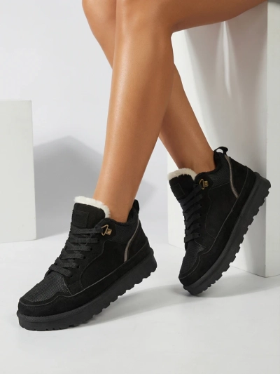 Adidași de Damă Diana Negri din Piele de Căprioară Confortabili pentru Iarnă