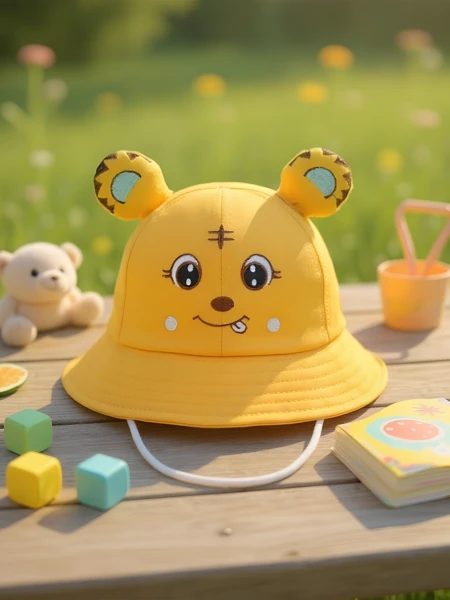 Royalfashion Pălărie tip bucket pentru copii Happy Patches